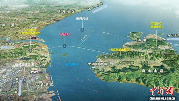 圖為甬舟高速復線二期項目路線圖。