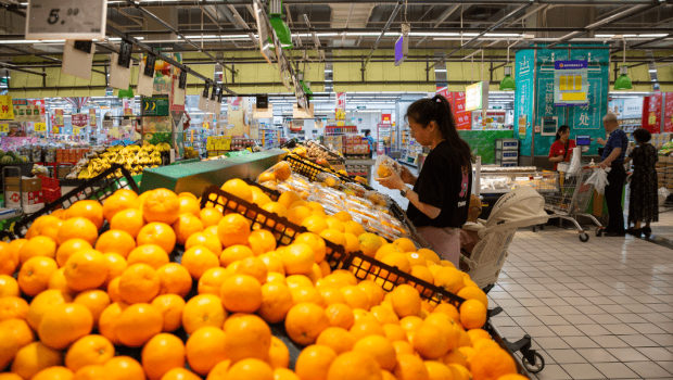 中國7月CPI按年持平，PPI跌3.6%