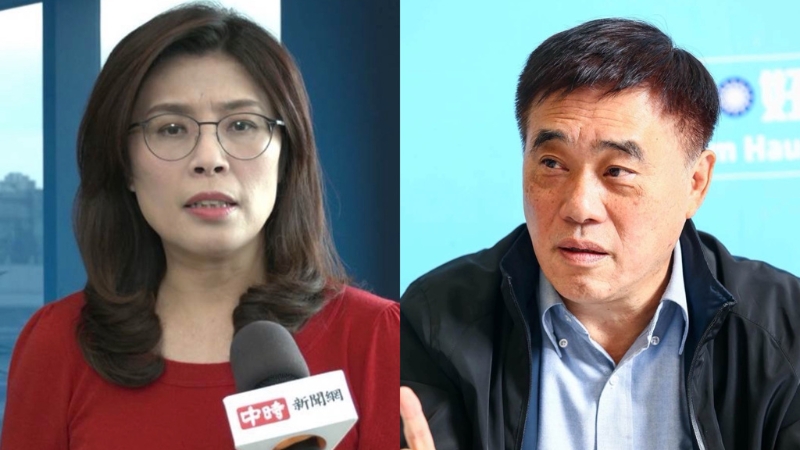根據最新針對國民黨員所做的民調顯示，若立即投票，鄭麗文（左）支持度最高為22.2%，郝龍斌（右）以20.5%緊追在后。