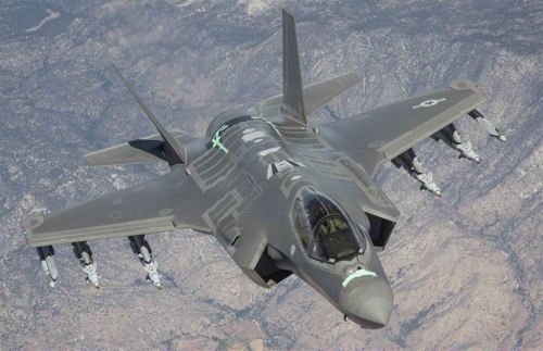 美國空軍F-35隱形戰機的資料照。