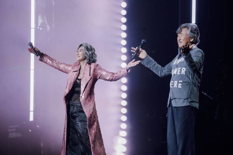 林子祥和葉蒨文相隔28年再合體。