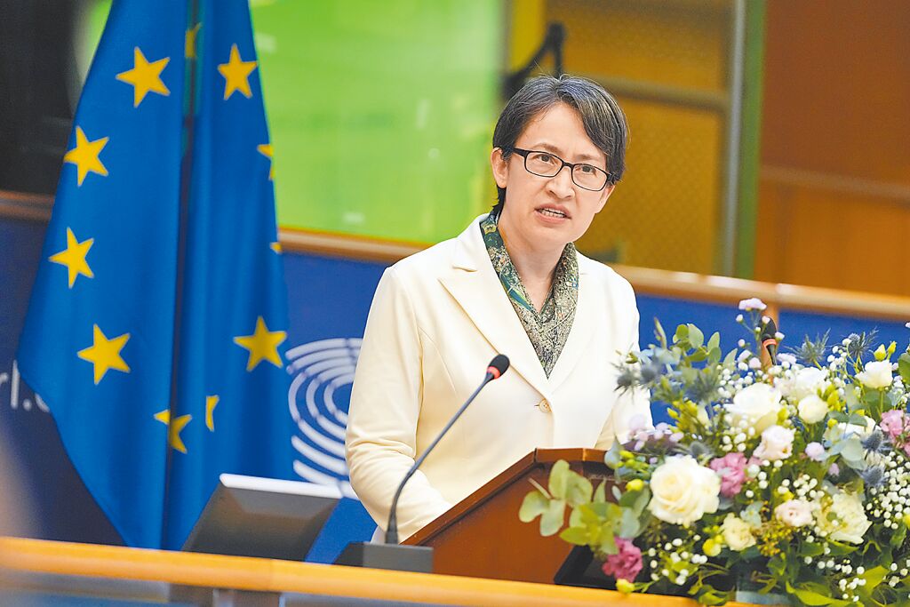 蕭美琴。美聯社